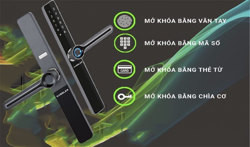 2. Khoá cửa Kassler KL-599I đa dạng chức năng mở khoá