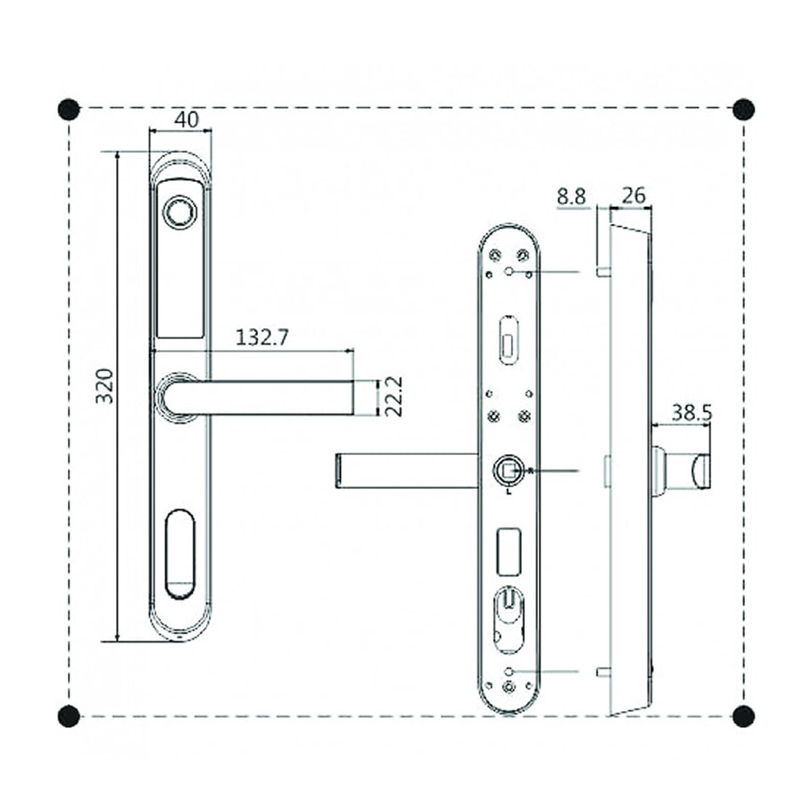 3. Thiết kế sang trọng, tính thẩm mỹ và độ bền cao trên khoá cửa Kassler KL 599I