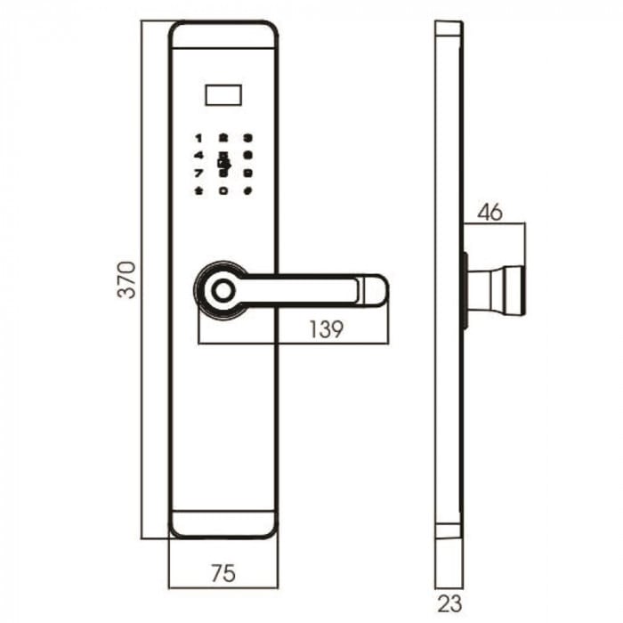 Kiểu dáng khoá sang trọng, thẩm mỹ và có độ bền cao