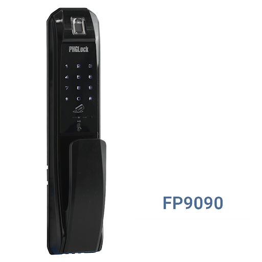 Khoá cửa điện tử PHGLock FP9090 lắp đặt cho nhiều thiết kế kiến trúc, chất liệu cửa 