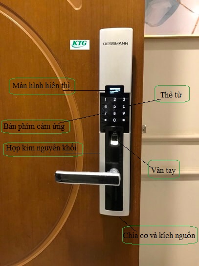 Khoá vân tay Dessmann S510-II- Vàng - KTG Việt Nam