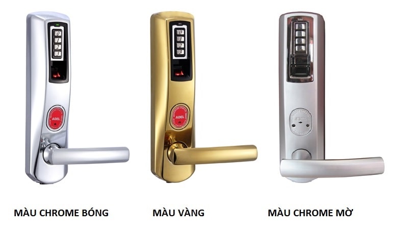 2. Khóa cửa vân tay ADEL US3 8908 có thiết kế sang trọng với hợp kim tinh luyện, chống gỉ