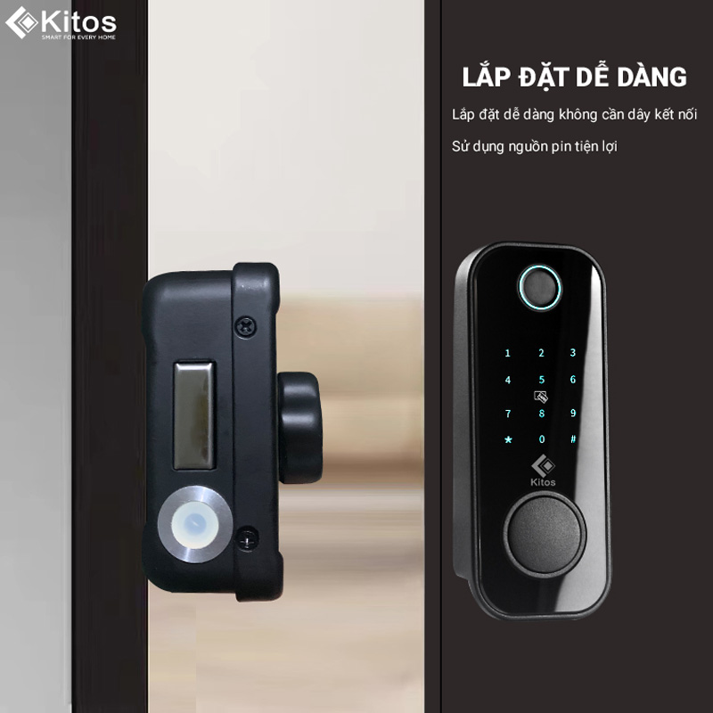 Khoá vân tay cửa cổng Kitos KT-DL03 Pro