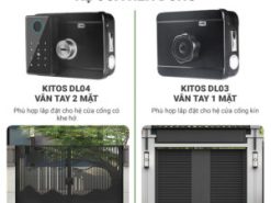 Khoá vân tay cửa cổng Kitos KT-DL03 Pro