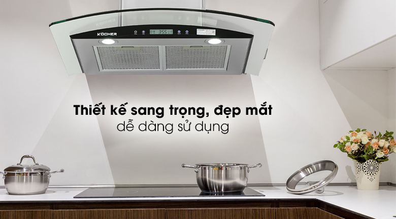 1. Thiết kế sang trọng từ mọi góc nhìn với kính vòm trên máy K-228S - 70cm
