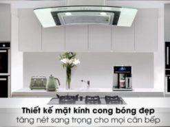 Máy hút mùi áp tường Kocher K-228T - Phong cách Châu Âu nổi bật với mặt kính cong