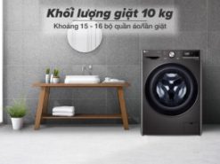Máy giặt LG Inverter 10 kg FV1410S4B - Khối lượng giặt