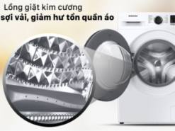 8. Lồng giặt kim cương giúp bảo vệ sợi vải, giảm xoắn rối, hư tổn quần áo 