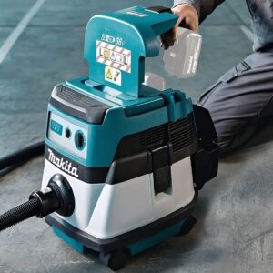 Máy hút bụi công nghiệp Makita DVC863LRT2 sở hữu thiết kế gọn gàng, linh hoạt