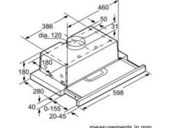 4. Thông số kỹ thuật máy hút mùi Bosch DHI623GSG