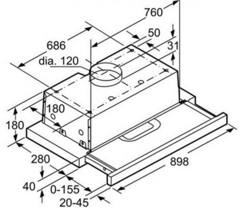 5. Thông số kỹ thuật máy hút mùi Bosch DHI923GSG