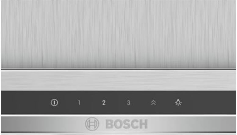 2. Máy hút mùi ông khói Bosch DWB77IM50 sở hữu bảng điều khiển thông minh