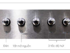 2. Hệ thống điều khiển bằng cơ gồm 3 tốc độ hút tiện lợi