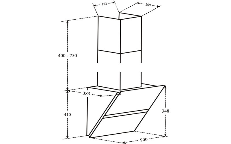 2. Thông số kỹ thuật máy hút mùi Faster FS-3688SS-90