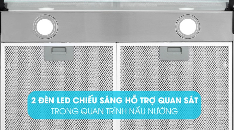 5. Máy Hafele hút mùi HC-BI70B 538.86.095 trang bị 2 đèn LED