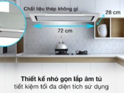 1.Máy hút mùi Hafele HH-BI72A 533.80.027 tiết kiện diện tích không gian bếp