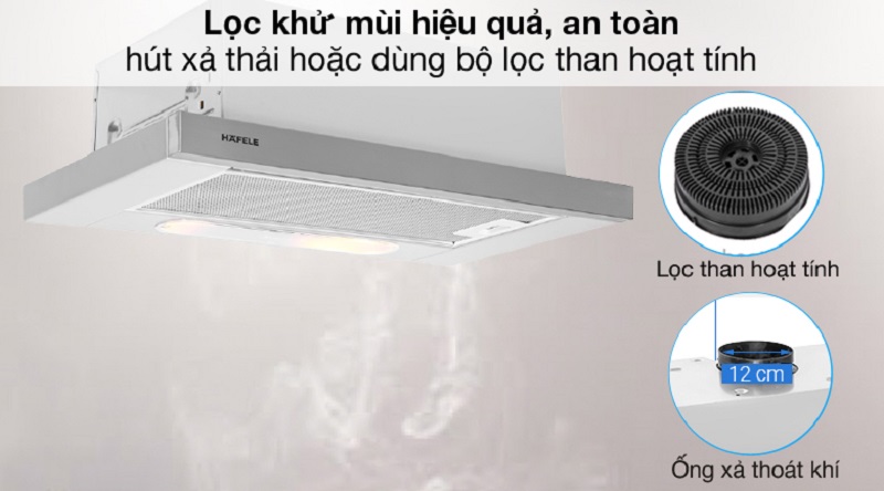 3. Máy hút mùi Hafele HH-TI60D 539.81.083 khử mùi hiệu quả