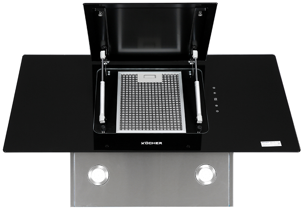 Máy hút mùi Kocher K-2080V-70 trang bị đèn chiếu sáng sắc nét