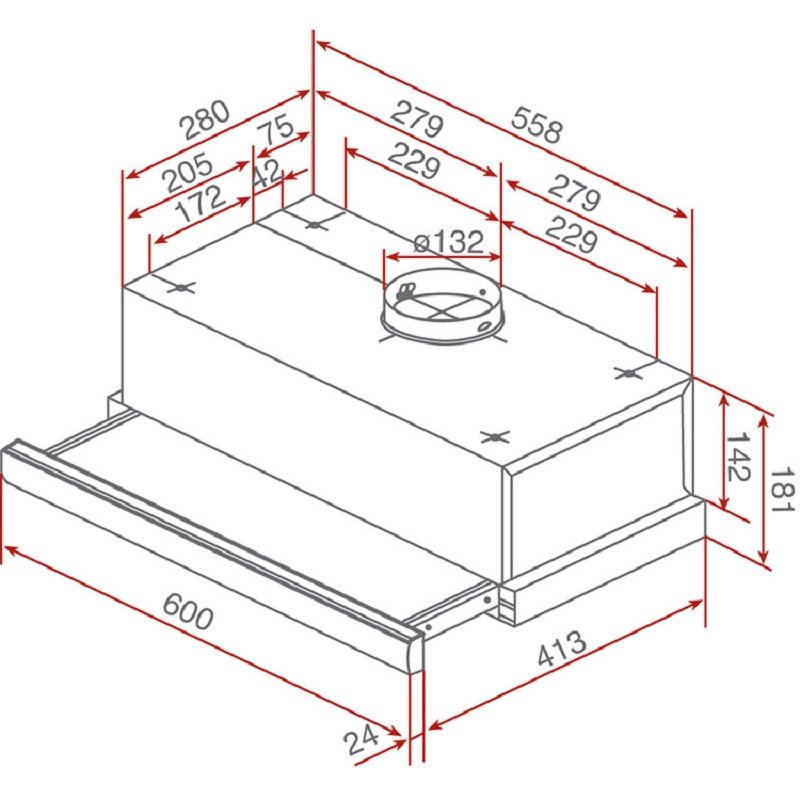 5. Thông số kỹ thuật máy hút mùi Teka TL 6420
