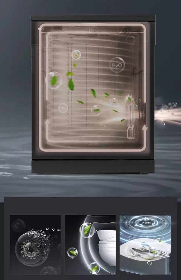 5. Công nghệ Turbo Speed giúp bát đĩa khô triệt để của máy rửa bát Bauer SBW40EU15F.