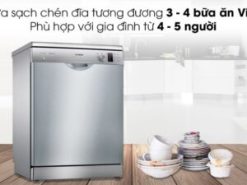 1. Công suất rửa sạch cho 3 - 4 bữa ăn cho gia đình Việt từ 4 - 5 người (12 bộ)