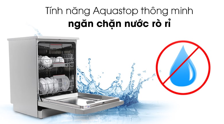 9. Ngăn chặn nước rò rỉ nhờ tính năng Aquastop thông minh 