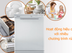 3. Máy rửa chén Candy CDP1L39W trang bị 6 chương trình rửa tiện ích