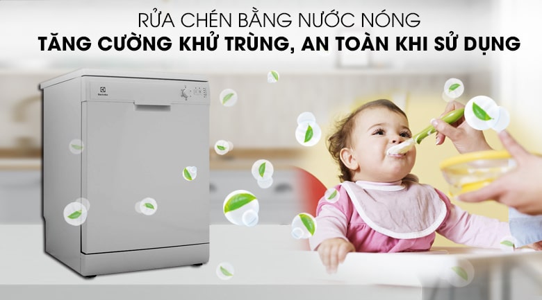 2. Công nghệ rửa nước nóng giúp diệt khuẩn tối ưu