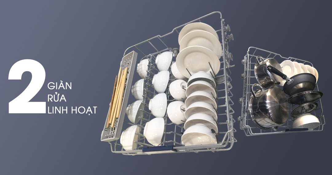 3. Sức chứa lên đến 13 bộ đồ ăn Châu Âu.