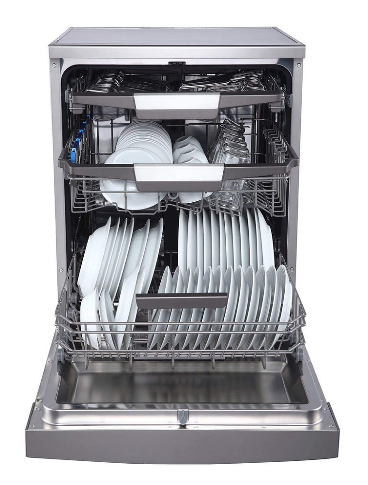 2. Máy rửa bát Kaff KF-BISMS8 trang bị chất liệu inox cao cấp.