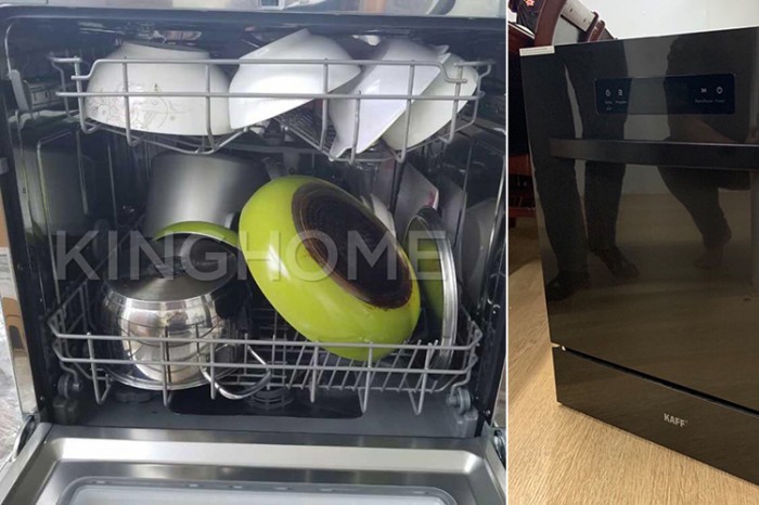 4. Khả năng diệt khuẩn cao 99%, độ ồn thấp của máy rửa bát Kaff KF-BISMS8.