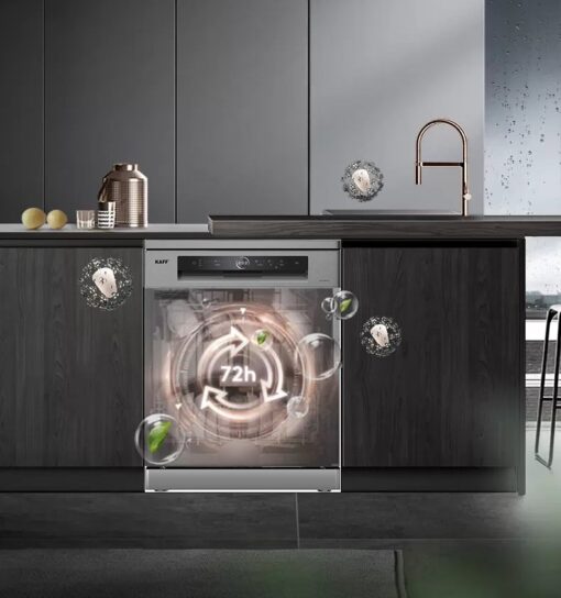 5. Bảng điều khiển bằng cảm ứng siêu nhạy, vỏ bằng inox chống vân tay.