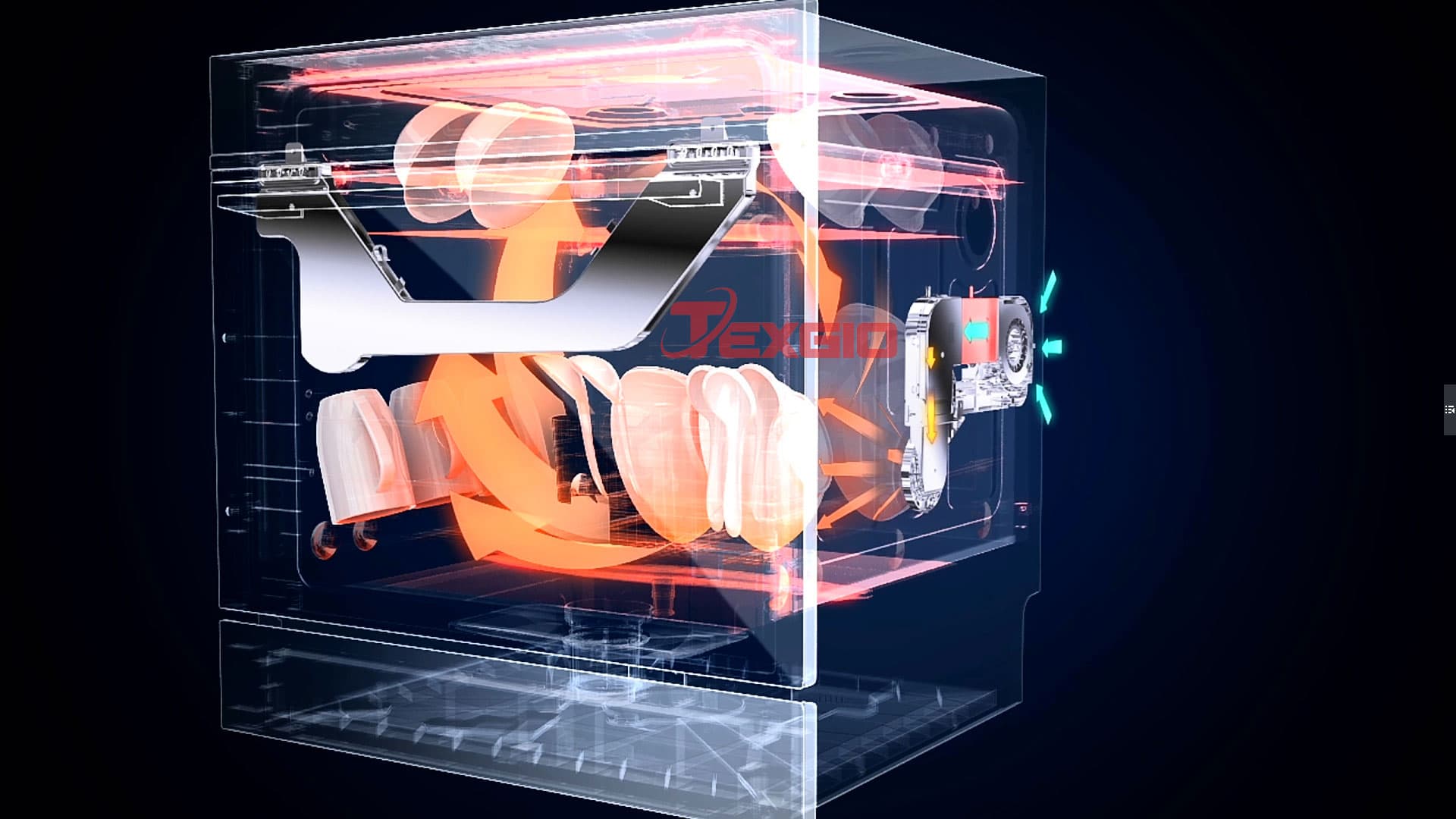 2. Công suất rửa máy rửa bát Texgio TG – DT2028