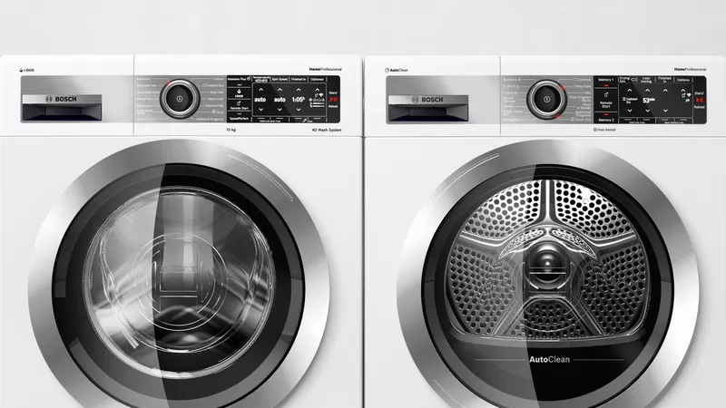 ComfortControl Plus: Dễ dàng sử dụng máy sấy quần áo Bosch WTW87541