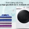 Máy sấy bơm nhiệt Samsung 9kg DV90T7240BH/SV