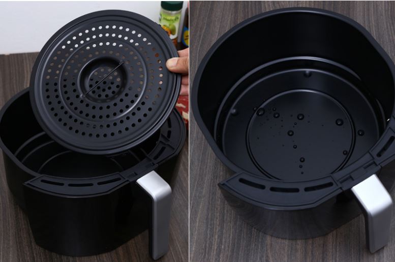 Nồi chiên Magic A84 có thiết kế hay hứng mỡ kích thước lớn