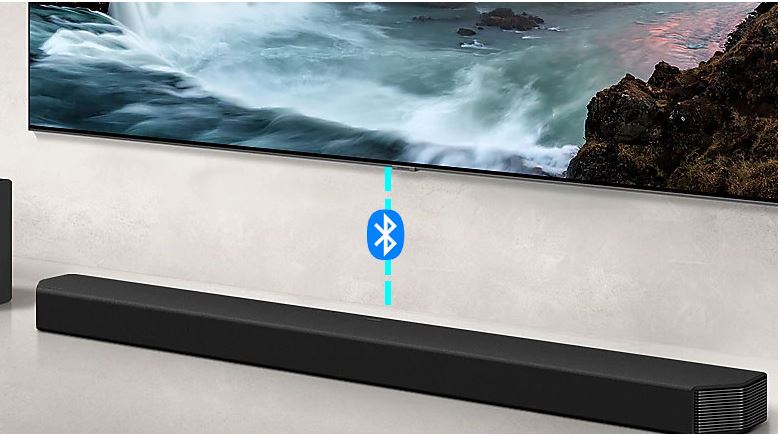 Loa sound Bar SamSung HW-Q950T giúp kết nối với các thiết bị điện thoại, máy tính bảng dễ dàng với Bluetooth 2.0