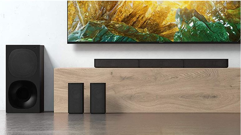 Dàn loa tivi Sony 5.1 HT-S20R có đường nét tinh tế, màu đen quý phái