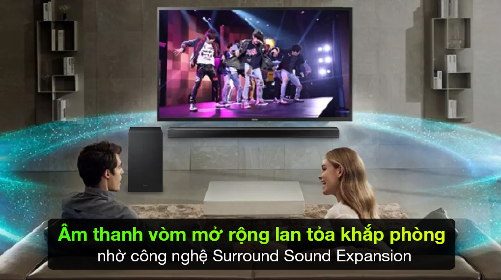 Loa thanh Samsung HW-Q700 trang bị bộ 3 công nghệ Surround Sound Expansion, Q-symphony và Samsung Acoustic Beam tuyệt đỉnh