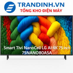 Tivi LG 75QNED80ASA | Smart Tivi QNED evo LG AI 4K 75 inch