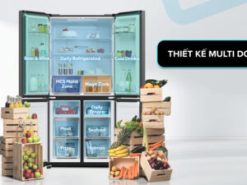 Tủ lạnh Aqua Inverter 469 lít Multi Door AQR-M536XA(SL) - Thiết kế