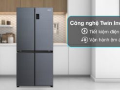 Tủ lạnh Aqua Inverter 469 lít Multi Door AQR-M536XA(SL) - Công nghệ tiết kiệm điện