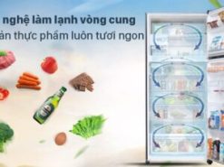 5. Hệ thống làm lạnh vòng cung Panorama lan toả hơi lạnh mọi ngóc ngách trong tủ