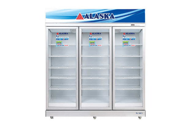 Tủ mát Alaska SL16C3 có ngăn kệ làm bằng chất liệu cao cấp