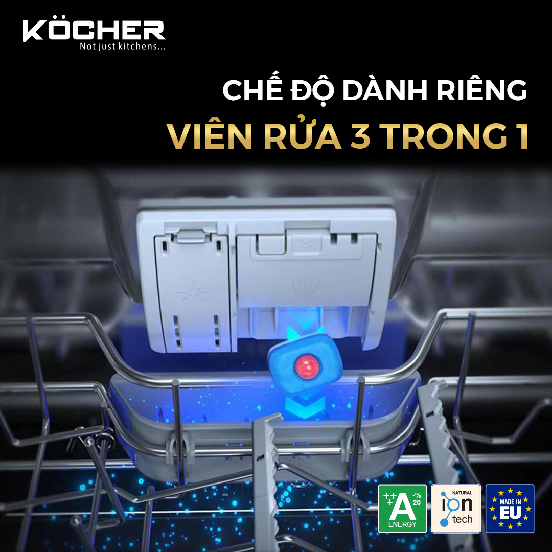 9. Chế độ dành riêng cho viên rửa 3 trong 1