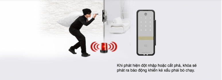 Chuông báo động nếu có hiện tượng phá