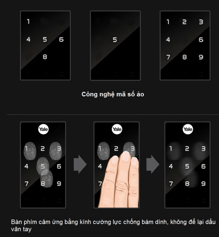 Khóa vân tay Yale YDM 4109+ Gold