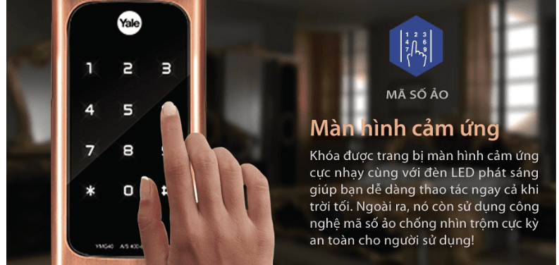 KHÓA ĐIỆN TỬ YALE YMG 40 SILVER