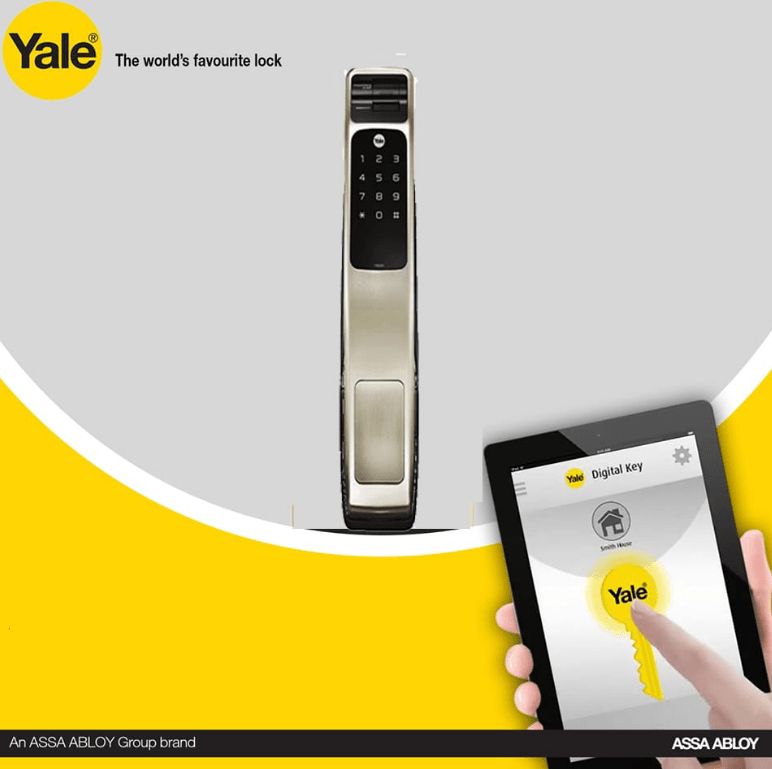 KHÓA ĐIỆN TỬ YALE YMG 40 SILVER