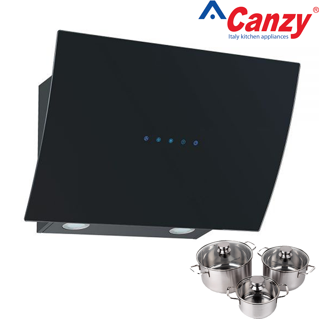 Máy hút mùi kính vát Canzy CZ 089D 7 2.5 Bảng điều khiển, hệ thống đèn tiện lợi
